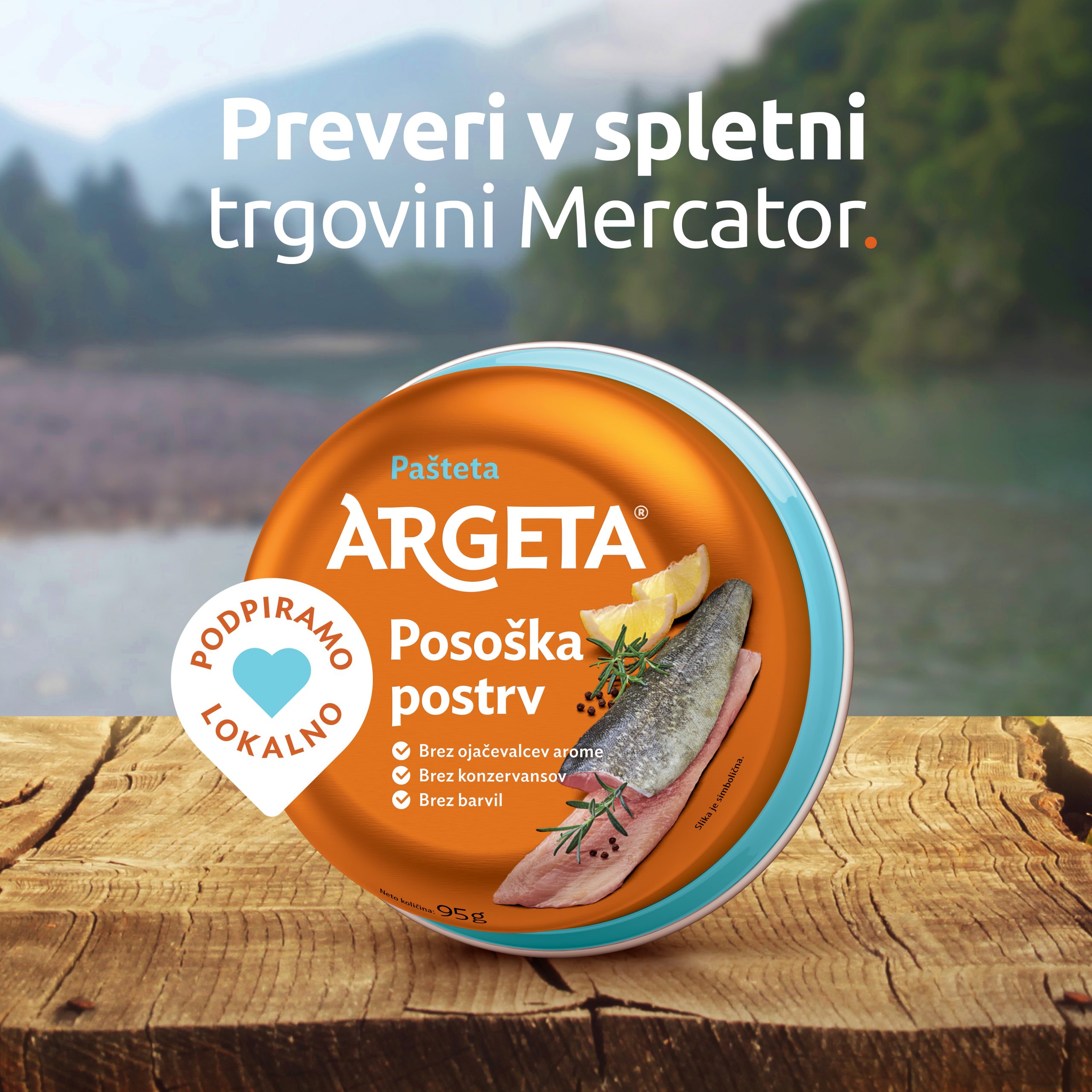 Posoška postrv v Mercatorju