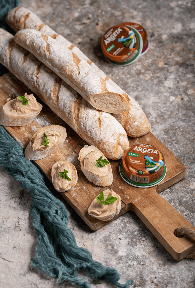 Rezept für französische Baguettes Argeta