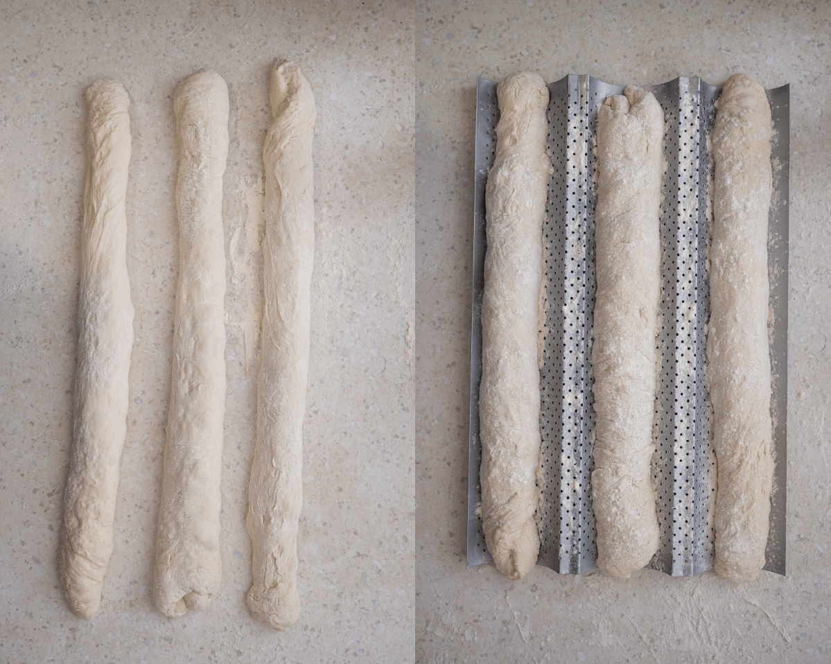 Rezept für französische Baguettes zubereitung